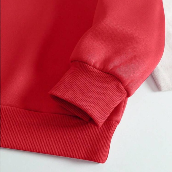 Hearts design fleece lined sweatshirt - Picture 8 of 9